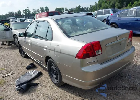 2004 Honda Civic Lx из США, поврежденный, VIN 1HGES16544L011338